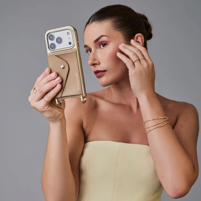 Donna Essentials Set - Tan/Chrome Gold