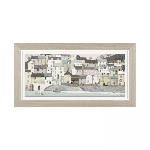 East Beach Glazed Framed Print