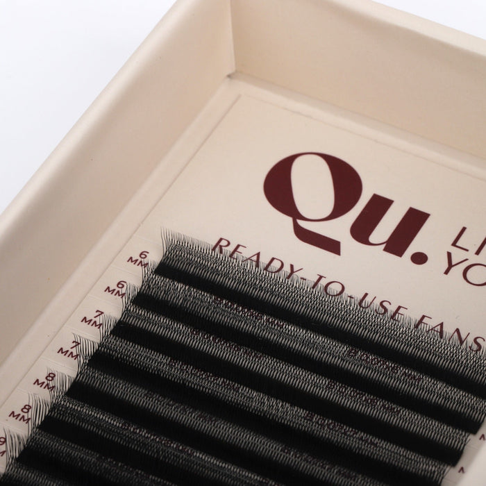 EASY FANS U-Seria Eyelash Extensions Technology – Mixed Curl Set, Black (32 Lines) Qu.Like You