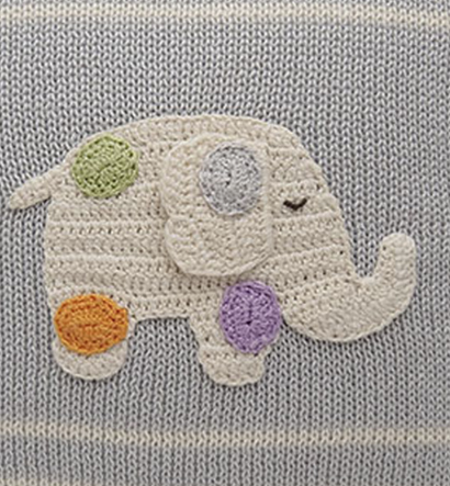 Elephant with Spots Baby Pillow, Handmade, Supports Fair Trade Artisans - Give Back Goods