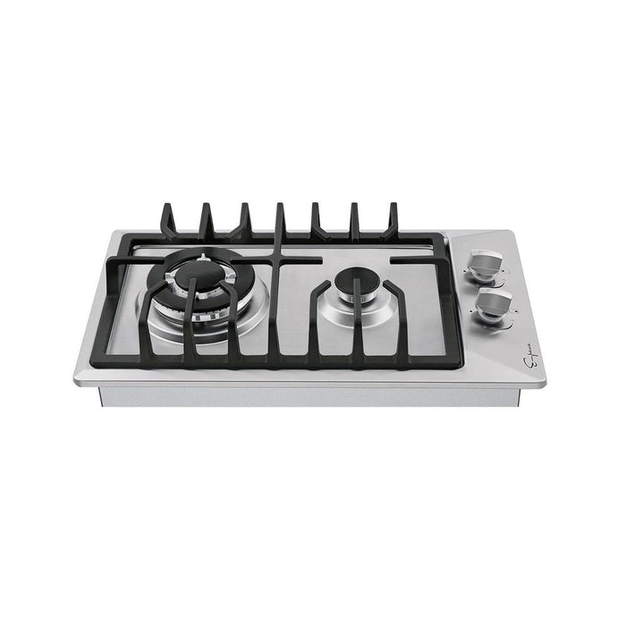 Empava 12 in. 2 burner Gas Cooktop in Stainless Steel (12GC29)