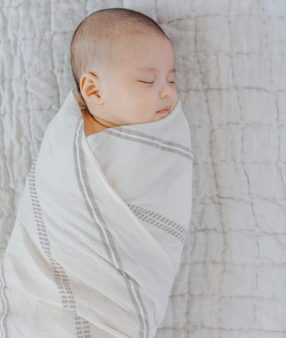 Ethiopian Hand-Woven Organic Cotton Baby Swaddle - Fair trade