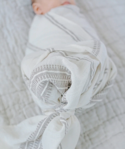 Ethiopian Hand-Woven Organic Cotton Baby Swaddle - Fair trade