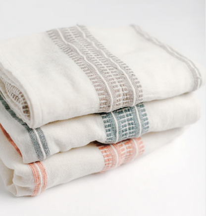 Ethiopian Hand-Woven Organic Cotton Baby Swaddle - Fair trade