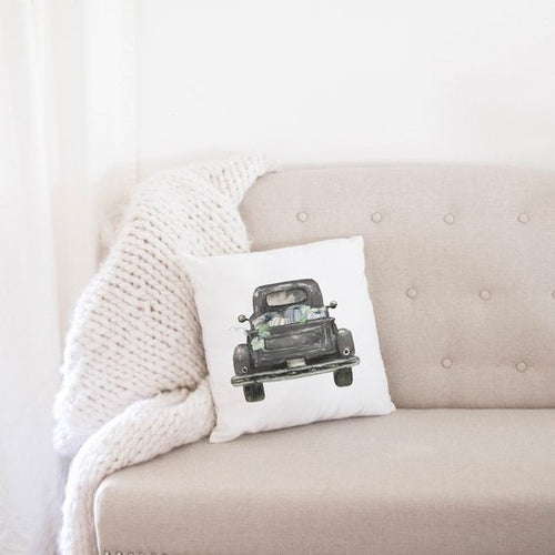 Fall farmhouse Truck Pillow Cover 1