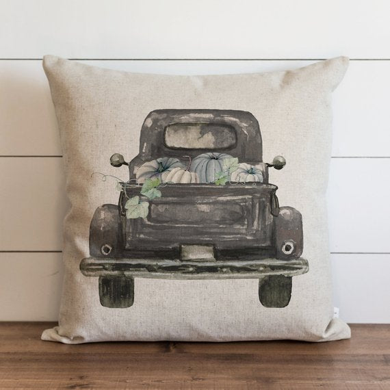 Fall farmhouse Truck Pillow Cover 1