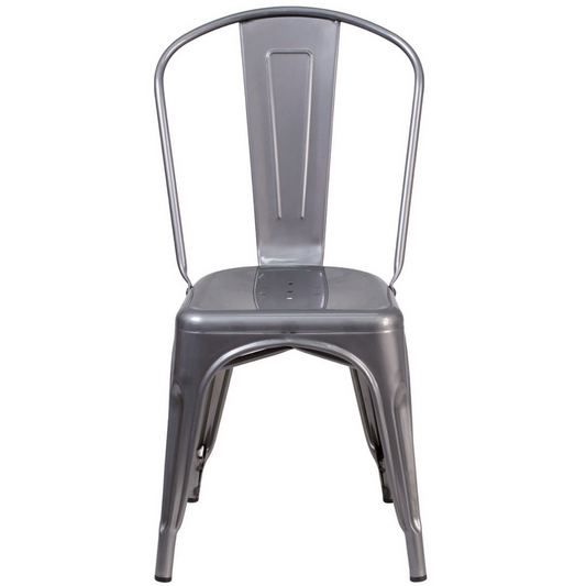 Metal Indoor Stackable Tolix Farmhouse Chair