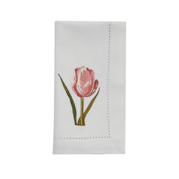 rustic FARMHOUSE SPRING EMBROIDERED NAPKIN