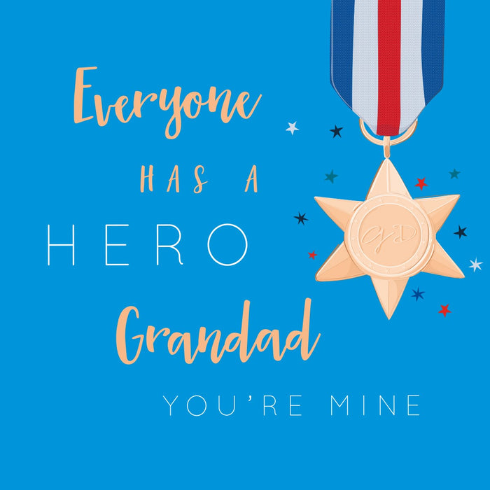 Fathers Day - Hero Grandad Greetings Card