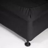 Fitted Valance King Black 167 W x 203 L x 33 H cm