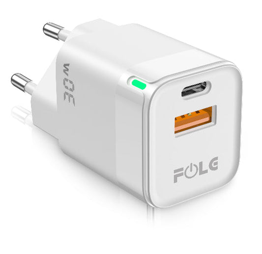 C44 / FOLG ADAPTER WHITE, charging 30 W ( 2 out put )