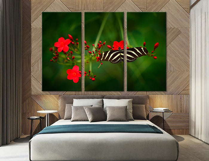 Fly of Butterfly Canvas Print #8038