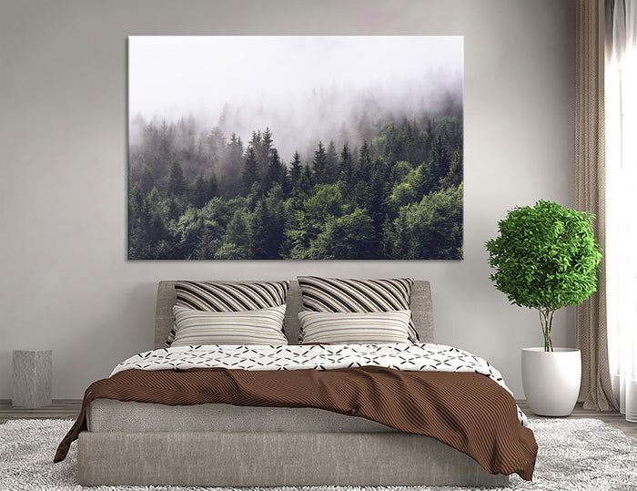 Foggy Forest Canvas Print