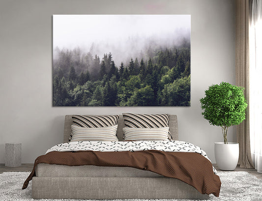 Foggy Forest Canvas Print