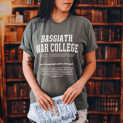 Fourth Wing Inspired: Since Conscription Heavy Weight Tee Shirt