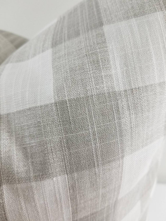 French Grey Buffalo Plaid Print Pillow Cover Farmhouse Decor
