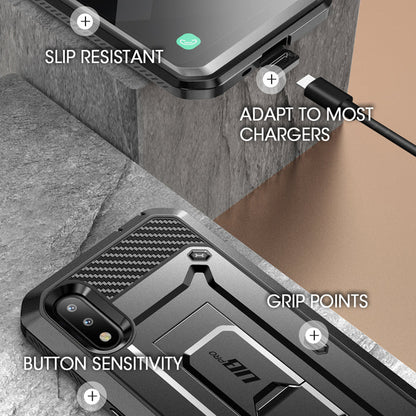 Galaxy A01 Unicorn Beetle Pro Rugged Holster Case-Black