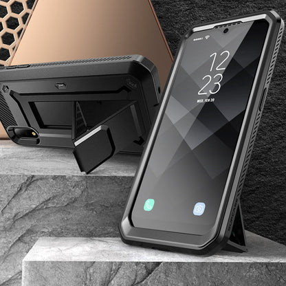 Galaxy A01 Unicorn Beetle Pro Rugged Holster Case-Black