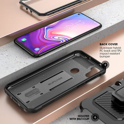 Galaxy A11 Unicorn Beetle Pro Rugged Holster Case-Black