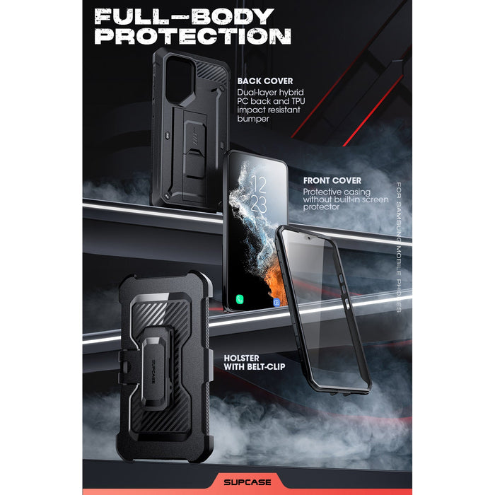 Galaxy S22 Ultra Unicorn Beetle PRO Screen Protector Case(Open-Box)-Black