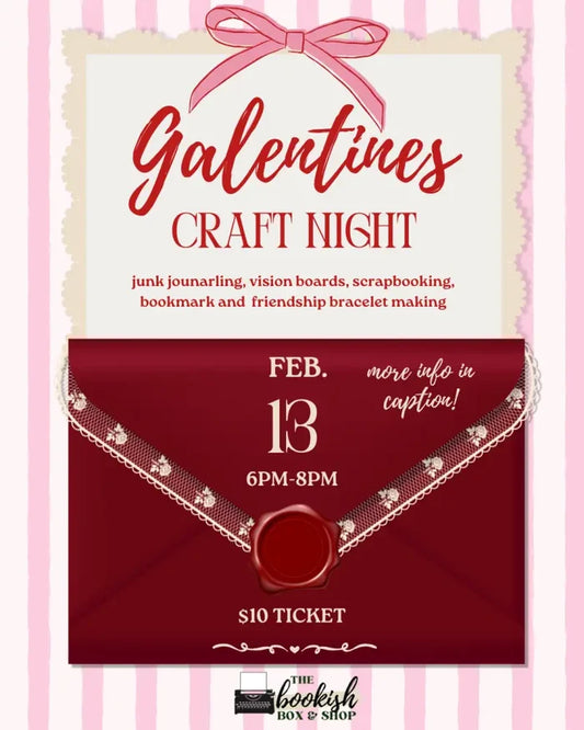 Galentines Craft Night at The Bookish Shop