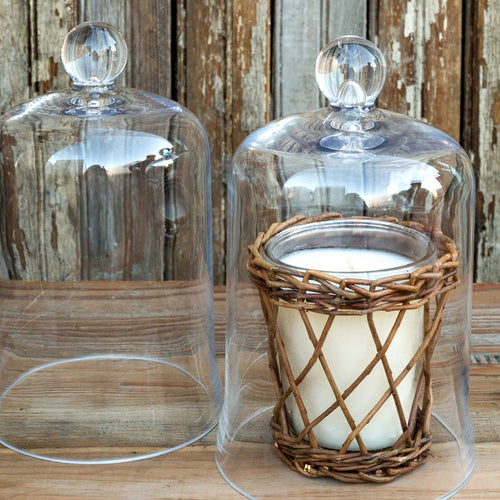 Glass Bell Jar Candle Cover