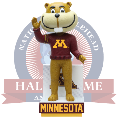 Goldy Gopher Minnesota Golden Gophers Mascot Sweater Bobblehead