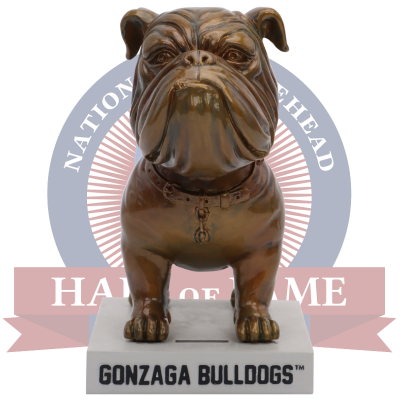 Gonzaga University Bulldog Statue Bobblehead