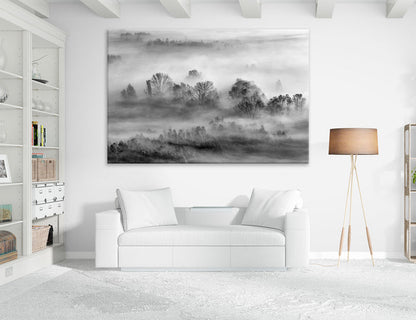 Gray Canvas Print #7573