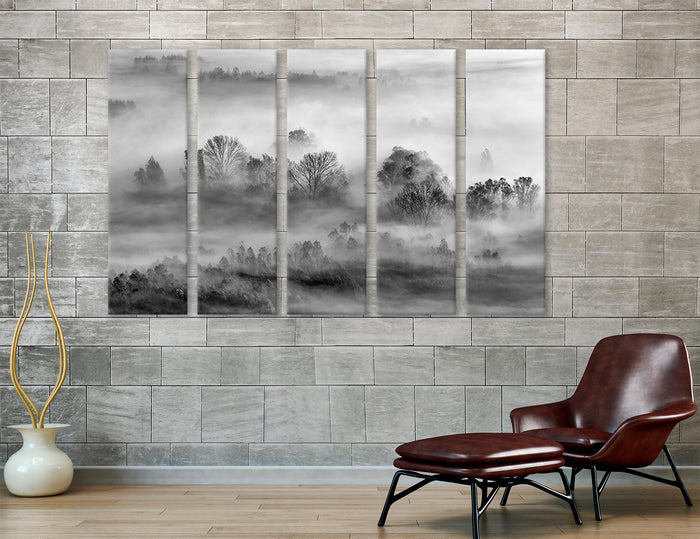Gray Canvas Print #7573