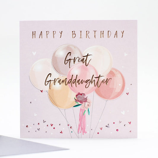 Great Granddaughter Greetings Card