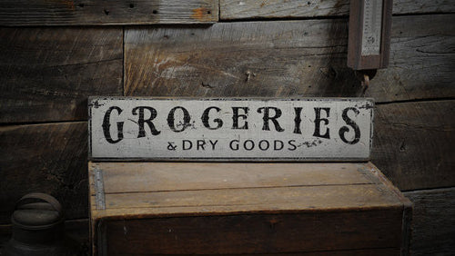 Groceries Sign