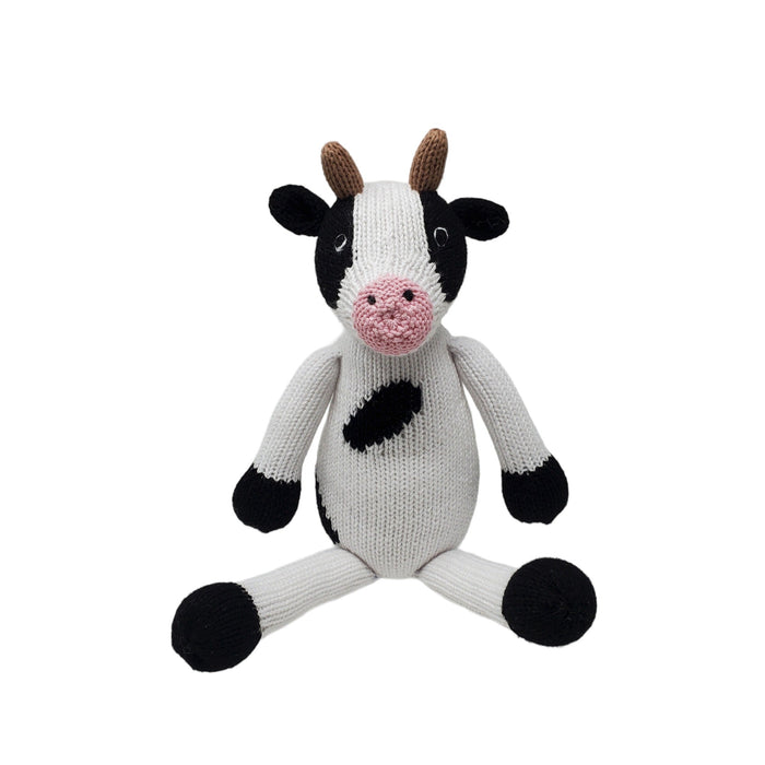 Hand Knit Cow Stuffed Animal, Fair Trade, Peru