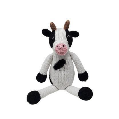 Hand Knit Cow Stuffed Animal, Fair Trade, Peru