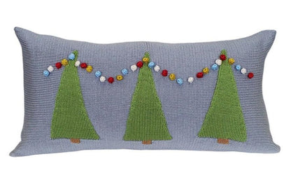 Handmade Three Tree Lumbar Christmas Pillow, Fair Trade, Armenia
