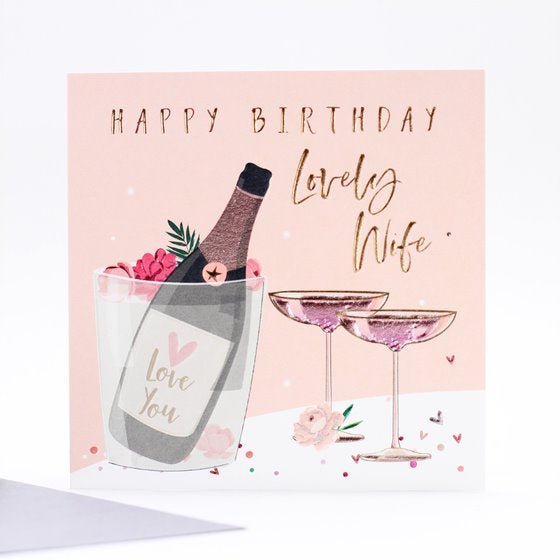 Happy Birthday Lovely Wife Greetings Card