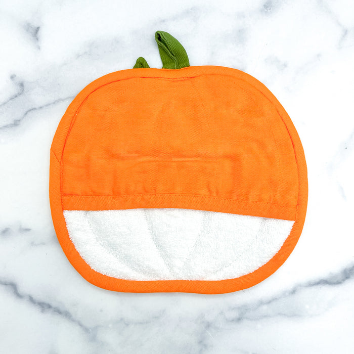 Happy Fall Y'all Pumpkin Shaped Pot Holder