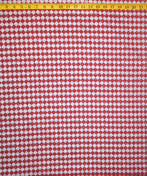 HOLIDAY CHEER 9688-98 RED & GREY HARLEQUIN CHECK