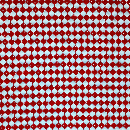 HOLIDAY CHEER 9688-98 RED & GREY HARLEQUIN CHECK