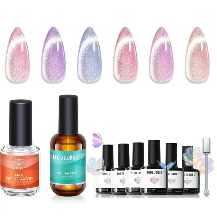 Holo Rainbow with Nail Primer and Dehydrator Kit