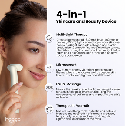 Hooga Facial Light Therapy Wand
