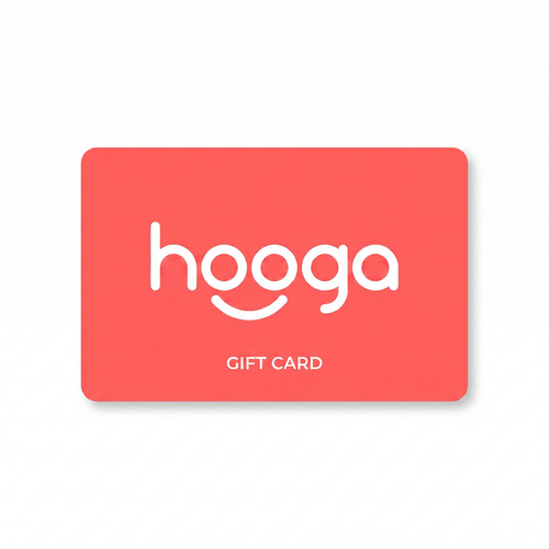 Hooga Health gift card with Hooga logo on coral background — digital gift card delivered by email