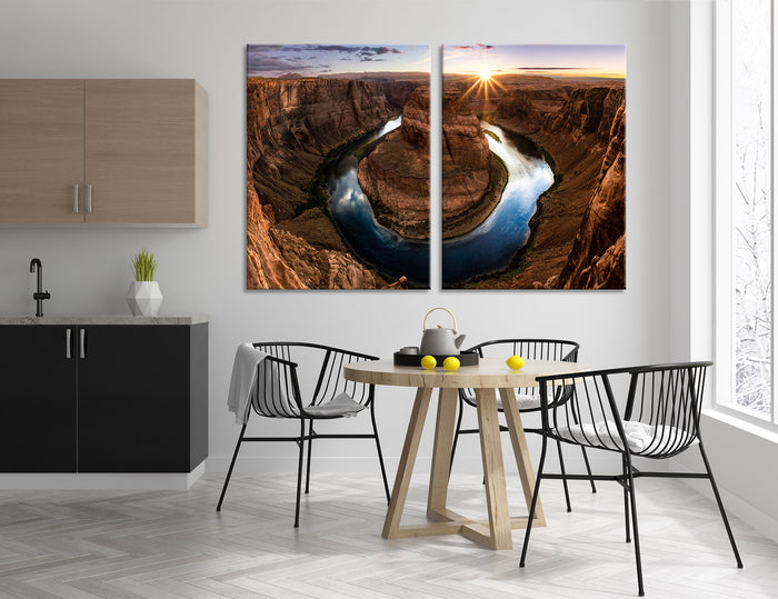 Horseshoe Bend Canvas Print #7114