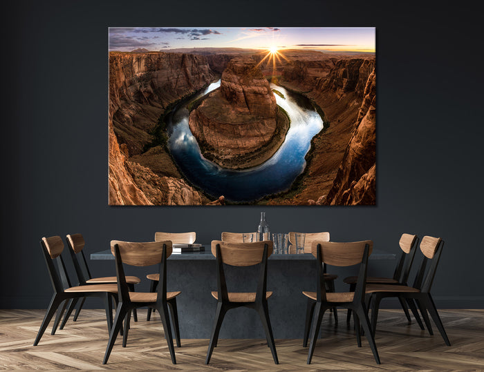 Horseshoe Bend Canvas Print #7114