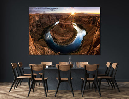 Horseshoe Bend Canvas Print #7114