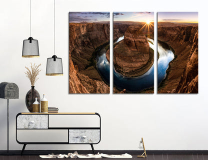 Horseshoe Bend Canvas Print #7114