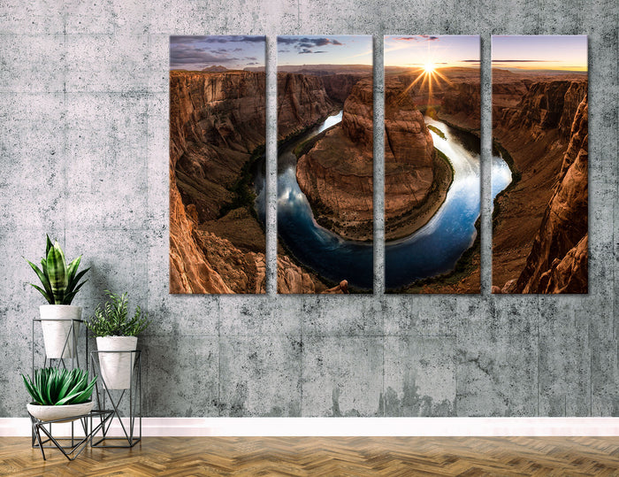 Horseshoe Bend Canvas Print #7114