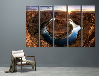 Horseshoe Bend Canvas Print #7114