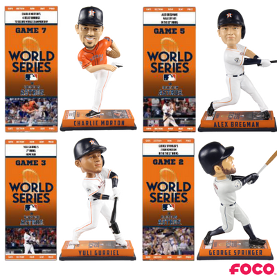 Houston Astros 2017 World Series Ticket Base Bobbleheads
