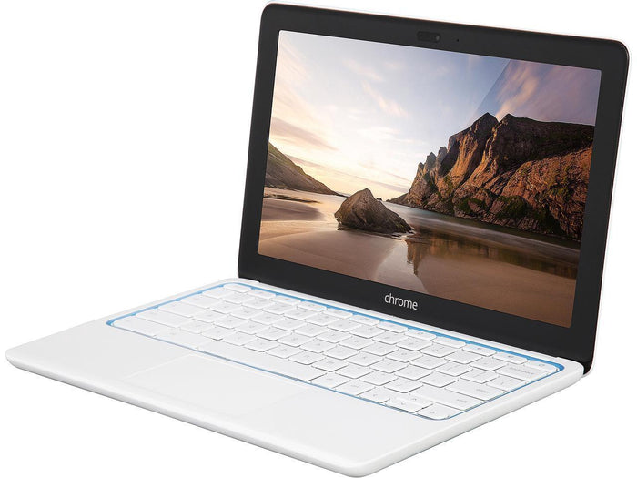 HP Chromebook 11 G1 White - Samsung Exynos 5250 Dual Core 1.70GHz 2GB RAM 16GB SSD 11.6" LED Screen WebCam Google Chrome OS - Coretek Computers